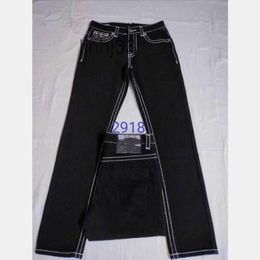 Jeans pour hommes Designer Purple Jeans True Pants Pantalons longs Designer Mens Ligne grossière Super Religion Vêtements Homme Crayon Bleu Noir Denim M2918 xxxlWINO