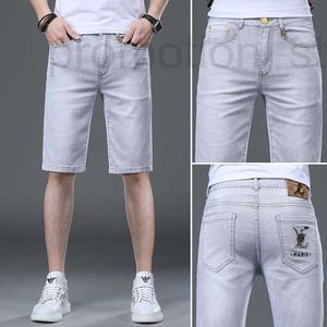 Jeans pour hommes Shorts de créateur pour denim d'été pour hommes, capris décontracté ultra-mince, coupe ample et culotte à 5 points à la mode, tendance de la mode X0DL