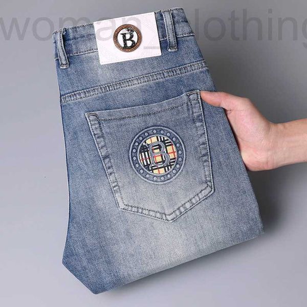 Jeans pour hommes Designer Printemps et été nouveaux jeans hommes luxe léger version coréenne mince élastique petit pied minceur marque porter VPWI