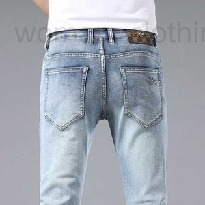 Designer de jeans masculin Spring / été pour hommes en jeans nouveaux pantalons polyvalents décontractés élastiques Slim Fit Bag9