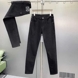 Diseñador de jeans para hombres Jeans blancos delgados para hombres, pantalones de piernas rectas de alta gama Fit Spring/Verano Casual y Versátiles Aabk