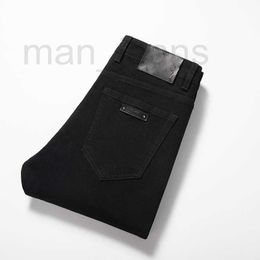 Designer de jeans masculin Top Top Luxury European Fashion Brack Black Mens Jeans polyvalent élastique classique Slim Fit Jeans masculin V0G3
