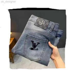 Heren jeans ontwerper trend jeans Het product heeft een licht kleurverschil in verschillende verlichting de werkelijke kleur, heerst alstublieft in een aardige nieuwe jeans