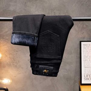 Pantalon de denim en coton d'hiver de créateur de jeans masculin