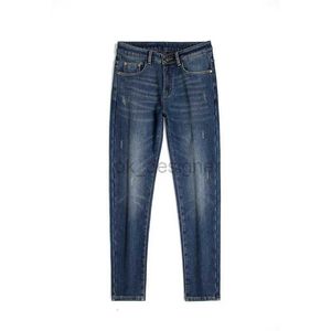 Heren jeans ontwerper winter katoen denim broek nieuwe product heren jeans rechte poot casual pluche dikke blauwe jeans kk7332