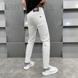 Herenjeans designer Xintang NewEuropean Goods Lente en zomer Slim Feet Elastic Casual Pants Trend 5ZXA