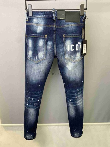 Jeans para hombres DSQ PHANTOM TURTLE Jeans para hombres Jeans de diseñador de lujo para hombres Skinny Ripped Cool Guy Causal Hole Denim Fashion Brand Fit Jeans Hombres Pantalones lavados 61269 x0911