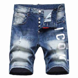 Vaqueros para hombre DSQ2 Cool Guy short Vaqueros para hombre Hombre Hip Hop Rock Moto Diseño para hombre Ripped Distressed Denim Biker blue DSQ summer Jeans short 1160 x0911