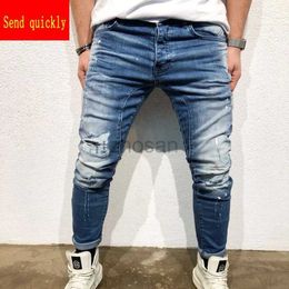 Jeans para hombres Tamaño europeo 2020 Jeans para hombres Jeans de buena calidad Hip-Hop Slim Men Jean En 12 horas, envíe un precio mínimo rápido D240417