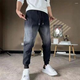 Jeans pour hommes Mode Automne Arrivée Changement progressif Cordon Casual Jambes effilées Cargo Gradient Harajuku Denim Homme