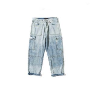 Jeans voor heren Mode Baggy Casual Hip Hop Japanse stijl Denim Streetwear Rechte broek Cargobroek