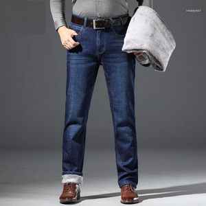 Jeans para hombres Marca de moda Otoño Invierno Cálido Flocado Suave Hombres Actividades Fleece Men1