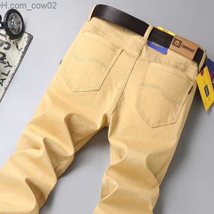 herenjeans mode zakelijke vrije tijd recht rood zwart kaki wit spijkerbroek straatkleding klassieke hoogwaardige hot selling ultradunne geschikte z230713