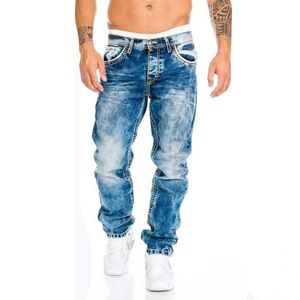 Jeans pour hommes mode classique Denim bleu noir Senior pantalon ample affaires décontracté marque salopette Almani hommes 230225