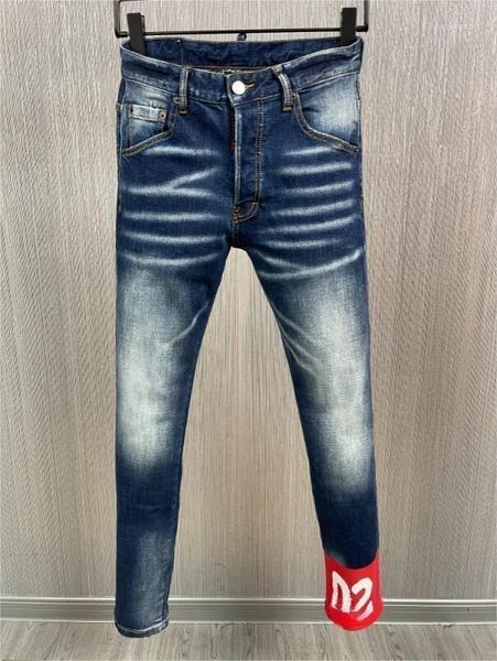 Pantalon imprimé de jean en jean pour hommes de la mode de mode peint à la mode High Street High Street.