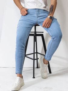 Jeans pour hommes Mode Jeans pour hommes Printemps et été High Street Stretch Slim Crayon Pantalon Denim Coton Coréen Casual Wear Neuf Pantalons Hommes 230516