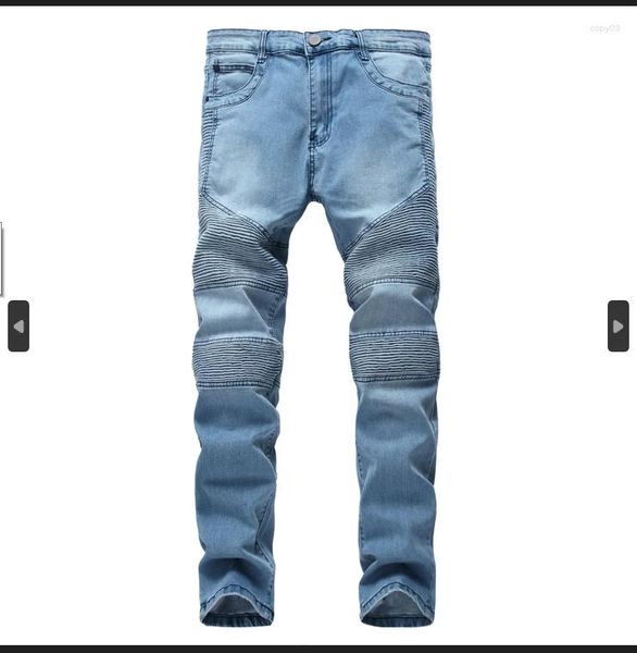 Jeans para hombres Moda QW040 2023 Pista de lujo Diseño europeo Ropa de estilo de fiesta