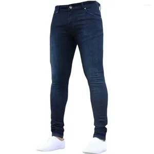 Jeans pour hommes Mode Skinny Slim Fit Long Denim Hommes Pantalons Automne Hiver Leggings