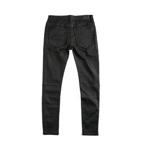 Jeans homme mode Streetwear pantalon ciré stéréo droite Slim Fit noir Ins Vintage Niche Design Long 2A082501 230608