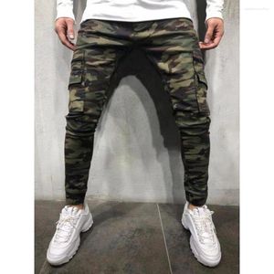 Heren Jeans Mode Trend Camouflage Jeugd Persoonlijkheid Slanke Broek Lente En Herfst Cargo Broek