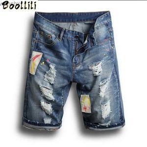 Jeans masculins à la mode et célèbre Design japonais 2023 Summer Hole Tear Denim Shorts pour hommes