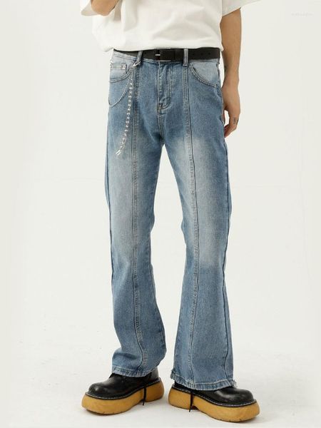 Jeans pour hommes Baggy à la mode avec style Y2K et High Street Vibe Designer européen pour hommes