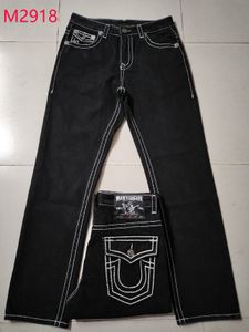 Heren jeans modestraightleg broek 18SS nieuwe echte elastische heren robin rock revival kristal studs denim designer broek