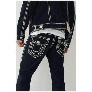 Heren jeans modestraightleg broek 18SS nieuwe echte elastische heren robin rock revival kristal studs denim designer broek