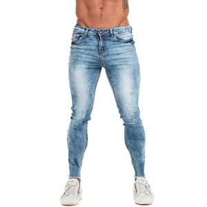 Heren jeans gingtto heren jeans blauwe magere broek denim broek slanke fit kleding klassieke rekbare elasische taille grote grootte nieuw aankomsten 2022 T221102