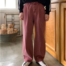 Jeans masculin rose gris rose homme mode surdimensionné surdimension