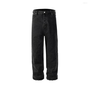 Herren Jeans Harajuku Washed Vintage Wide Leg Baggy Für Männer Und Frauen Gerade Streetwear Lose Lässige Übergroße Denim Hosen