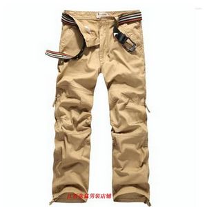 Herenjeans Hoge kwaliteit 2022 Outdoor Cargo Overalls Katoen Militair Multi Pocket Losse Jungle Woestijnen Bodems Rechte broek