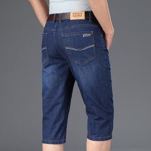 Jeans pour hommes haute qualité grande taille Denim Shorts 2023 été affaires décontracté ample droite Jean cinq pantalons homme mince