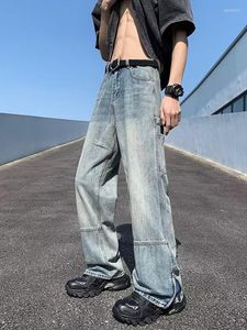 Herenjeans High-Street Boyfriend Jeans-Heren Baggy - Vintage losse rechte pijpen split voor streetwear heren