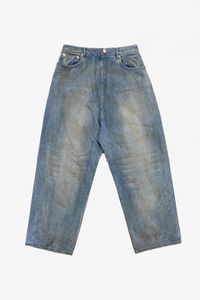 Herenjeans High Street Modieuze Designer Niche Inside-out Wear Design Distressed Spray Dirty Loose Wijde pijpen Profiel Recht