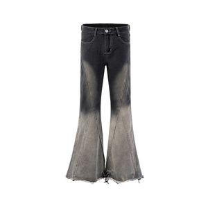 Jeans pour hommes High Street Washed Gradient Couleur Flare pour hommes et femmes droites Ropa Hombre Y2k Denim Pantalon surdimensionné Pantalon ample 230825