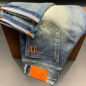 Heren jeans hogere versie heren casual broek designer broek brief borduurwerk mode L230911