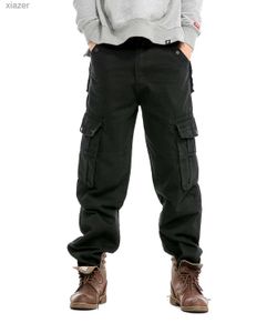 Jeans masculin idopy mode homme jeans bicycle jeans lourdes multi-poche japonais en vrac en vrac et jeans de cargaison adaptés aux personnes élégantes wx