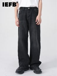 Jeans para hombre IEFB Personalidad coreana Pantalones rectos de pierna ancha 2023 Moda Otoño Invierno Vintage Pantalones masculinos 9A5577 230724