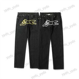 Jeans pour hommes INS Mode pour hommes High Street Fashion Classic Basic Jeans Mode Pantalons décontractés Imprimer Chien Astronaute T230406