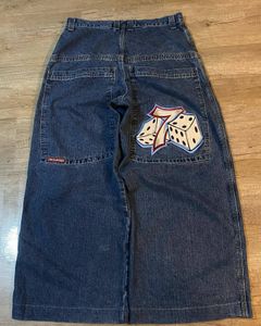 Herenjeans jnco baggy hiphop rock borduurwerkpatroon mannen vrouwen 2023 mode streetwear retro harajuku high taille wide been 230925