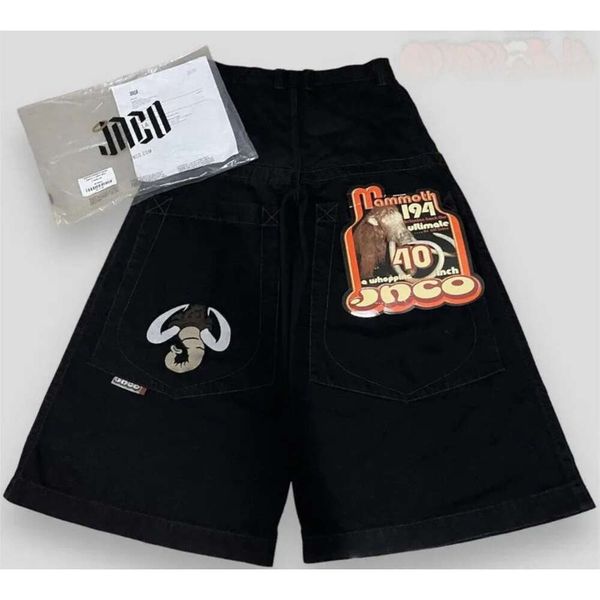 Jeans para hombres JNCO Ropa para hombre Y2K Vintage American Bordado Gráficos Moda Baggy Streetwear Haruku Pantalones de mezclilla de pierna ancha