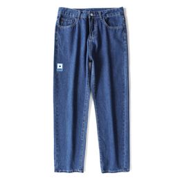 Jeans pour hommes KSTUN Loose Fit Hommes Baggy Pantalon Bleu Large Jambe Été Casual Denim Mâle Long Trousres Vêtements 220923
