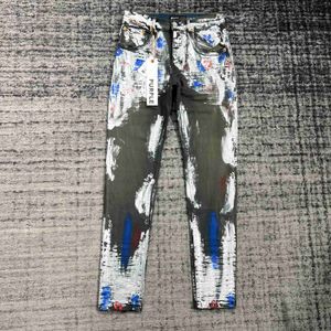 Heren jeans ksubi designer jeans paarse Jean Mens Rise Elastic Clothing strakke skinny jeans ontwerper FashionQ291E3DW