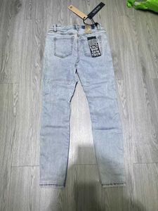 Herenjeans ksubi jeans mode baggy echt merk paarse elastiek casual long heren zomer nieuwe styleK86d jeans uomo 5wtg