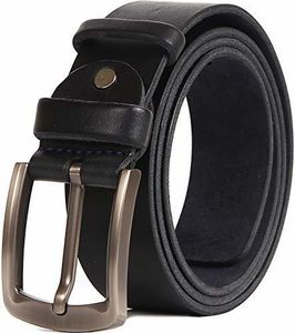 Ceinture en cuir pour jeans pour hommes pour bleu marine XXXL Big and Tall 230608