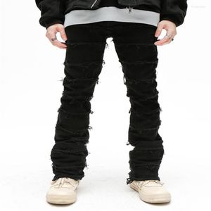 Jeans pour hommes Liu Su Minceur Hommes Mode Hip-Hop Street Vêtements Pantalons de voyage lent Designer255v