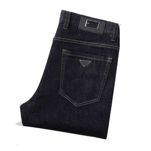 Heren jeans luxe ontwerper mannen kleding hoogwaardige heren broek zakelijke jeans klassieke stijl wassen ambacht casual comfortabele zakelijke broek p2x1