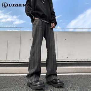 Jeans masculin Luzhen 2024 TRENDY ELÉGANT AMERICAN STYLE DENIM PANT