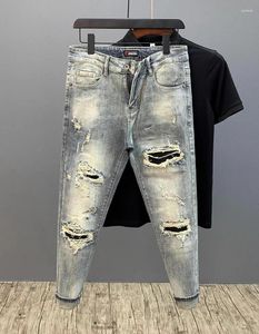 Jeans pour hommes M03149 Mode 2024 Runway Luxe Design européen Style de fête